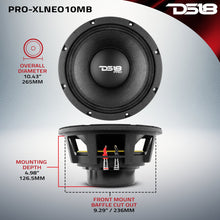 Load image into Gallery viewer, PRO 10" Neodymium Mid-Bass Loudspeaker 1000 Watts Rms 8-Ohm
