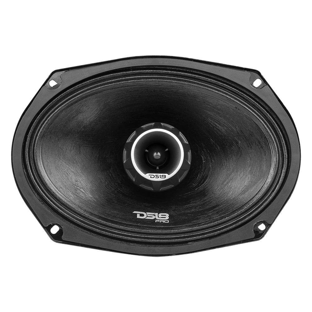 PRO-ZT 6x9 Inch Mid-Range Loudspeaker W/ Water resistance Cone Built-in Bullet Tweeter and Grill 550 Watts 4-Ohm DS18