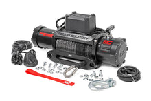 Load image into Gallery viewer, 100 LB Electric Winch Synthetic Rope Pro Series Rough Country