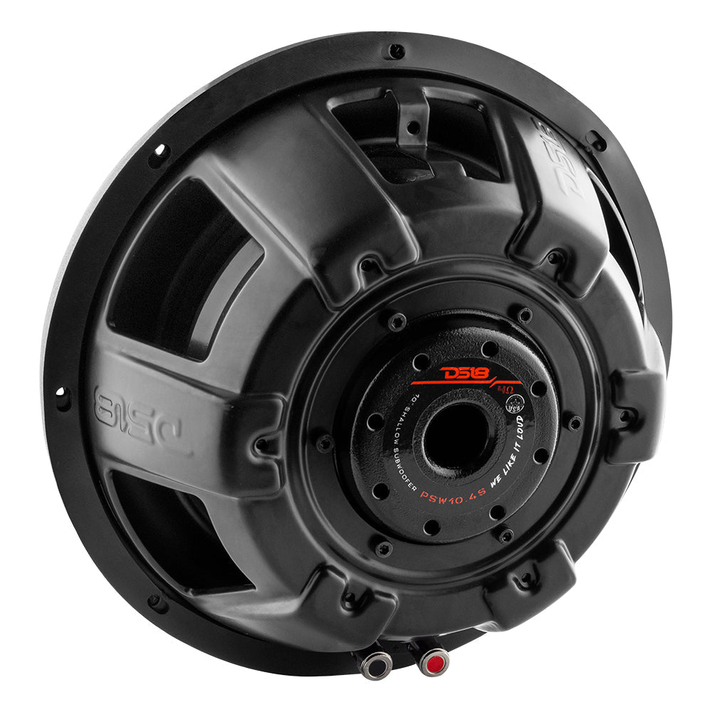 PS Shallow Water Resistant 10 Inch Subwoofer 1000 Watts Svc 4-Ohm (Perfect for Powersports and Motorcycles) DS18