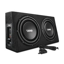 Load image into Gallery viewer, 10" Active Subwoofer Shallow Enclosure with 10" Passive Subwoofer For Pickup Trucks