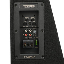 Load image into Gallery viewer, 10" Active Subwoofer Shallow Enclosure with 10" Passive Subwoofer For Pickup Trucks