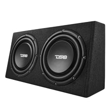 Load image into Gallery viewer, 10" Active Subwoofer Shallow Enclosure with 10" Passive Subwoofer For Pickup Trucks