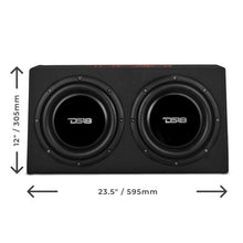Load image into Gallery viewer, 10" Active Subwoofer Shallow Enclosure with 10" Passive Subwoofer For Pickup Trucks