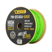 Load image into Gallery viewer, 4-GA Ultra Flex 100 Percent OFC Ground, Power Cable, 50 Feet, Green DS18