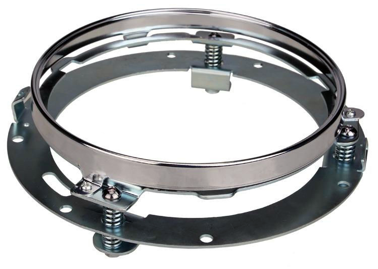 Quake LED Headlight 7 Inch Harley Motorcycle LED Headlight Adapter Mounting Ring Tempest Series - QBH755