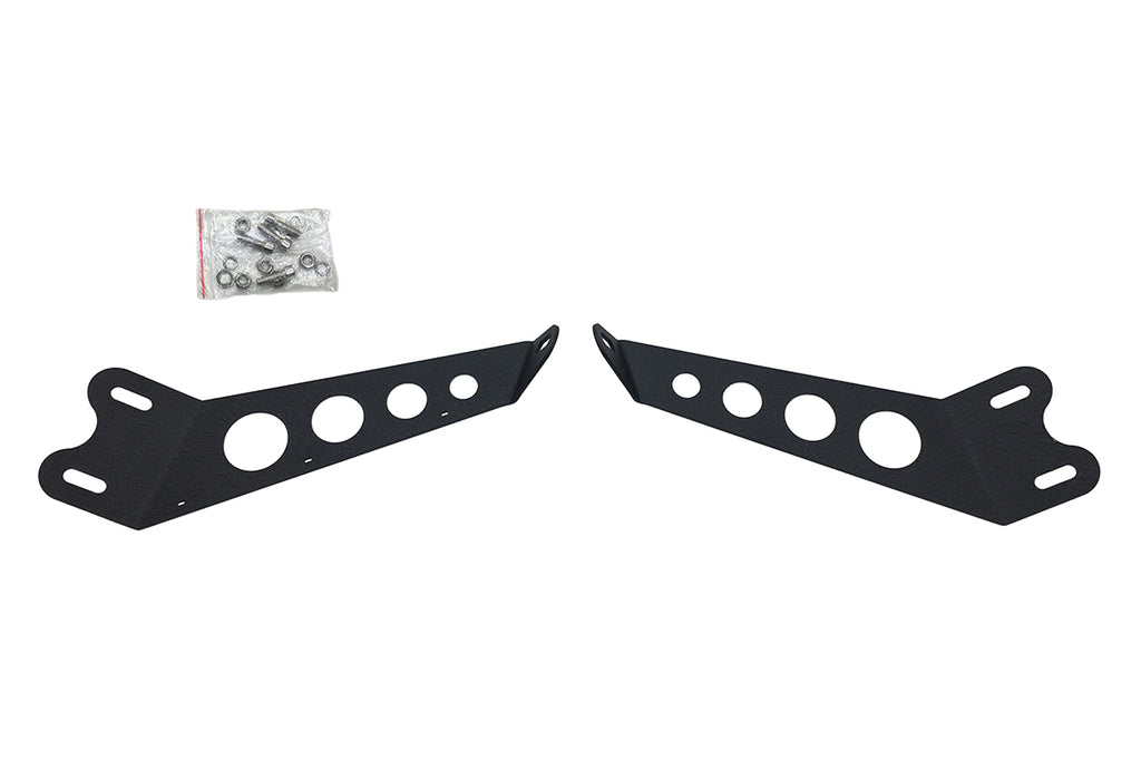 Quake LED Light Bar Mounting Kit Jeep Hood Light Bar Bracket 10 Inch - QBJ408
