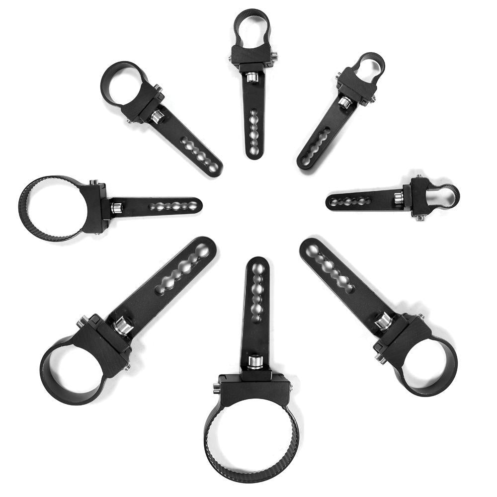 Quake LED Bar Clamp Light Bar Clamp 1.75 Inch Universal Swivel Bar Clamps - QBU406