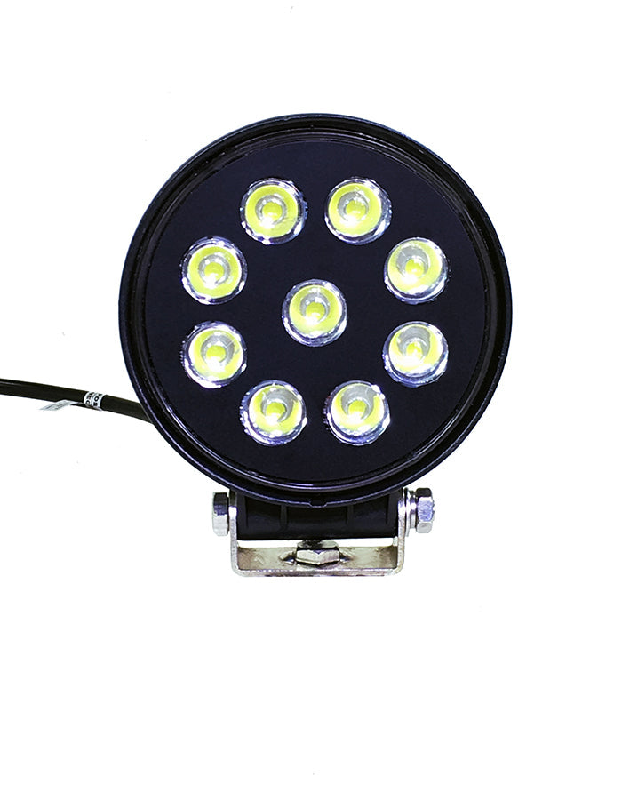 Quake LED Work Light 4 Inch Work Light 27 Watt Spot RGB Accent Fracture Series Quad-Lock/Interlock - QFR793