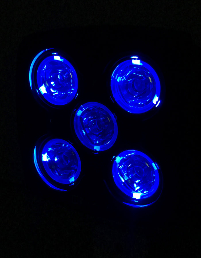 Quake LED Work Light 4.5 Inch Work Light 50 Watt Spot RGB Accent Megaton Series Quad-Lock/Interlock - QME796