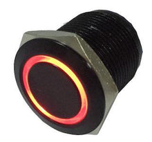 Load image into Gallery viewer, Quake LED Accessory Light Switch Momentary Flush Mount Switches 5 Pin 5 Amp Black/Amber - QRS726