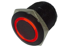 Load image into Gallery viewer, Quake LED Accessory Light Switch On/Off Flush Mount Switches 5 Pin 5 Amp Black/Red - QRS719