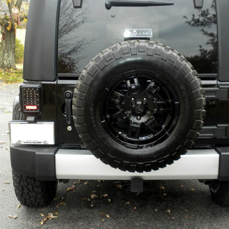 Quake LED Tail Light Jeep JK 6x8 Inch 25 Watt Blackout I Tail Light Tempest Series - QTE912