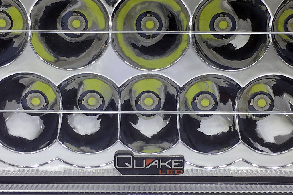 Quake LED Headlight 5x7 Inch Headlight 45 Watt High/Low Tempest Series Jeep XJ/YJ - QTE459