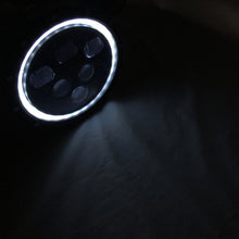 Load image into Gallery viewer, Quake LED Headlight 7 Inch Headlight 60 Watt High/Low White Full Halo Chrome Reflector Tempest - QTE460
