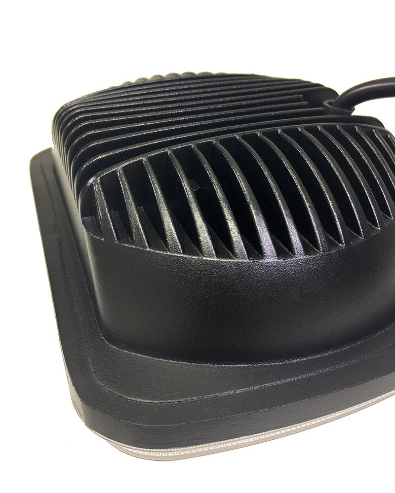 Quake LED Headlight 5x7 Inch Headlight 39 Watt High/Low Half Halo Jeep YJ/XJ Tempest Series - QTE462