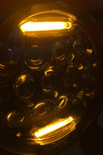 Load image into Gallery viewer, Quake LED Headlight 7 in. RGB Headlight Tempest Chrome Or Black Reflector - QTE770