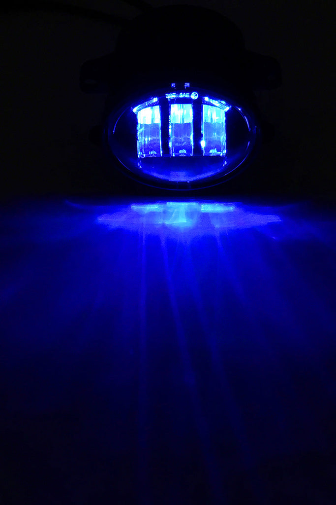 Quake LED Fog Light Jeep Wrangler JK CJ TJ 4 RGB Fog Light Tempest - QTE771