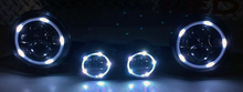 Load image into Gallery viewer, Quake LED Headlight 7 in. HD RGB Headlight fog Light Kit Tempest - QTE781