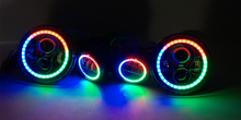 Load image into Gallery viewer, Quake LED Headlight 7 in. HD RGB Headlight fog Light Kit Tempest - QTE781