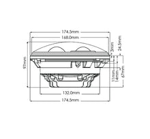 Load image into Gallery viewer, Quake LED Headlight 7 in. Headlight Half Halo White DRL Amber Turn Signal Reflector Tempest - QTE568