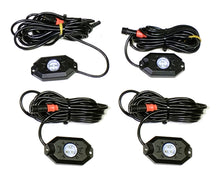 Load image into Gallery viewer, Quake LED Underbody Light Kit 4 Piece RGB Accent Rock Lights (Controller Not Included) Quad-Lock - QTL923