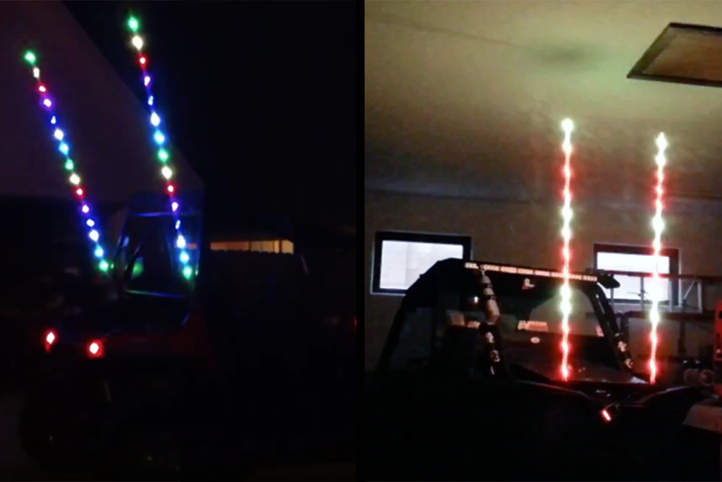 Quake LED Whip Light 6 Foot HD RGB LED Light Whip Dual - QW849