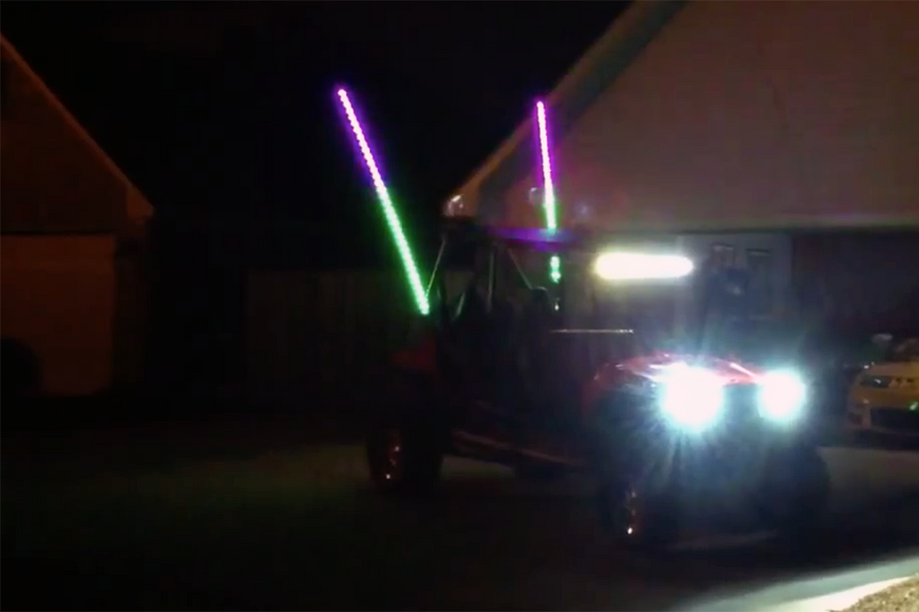 Quake LED Whip Light 6 Foot HD RGB LED Light Whip Dual - QW849