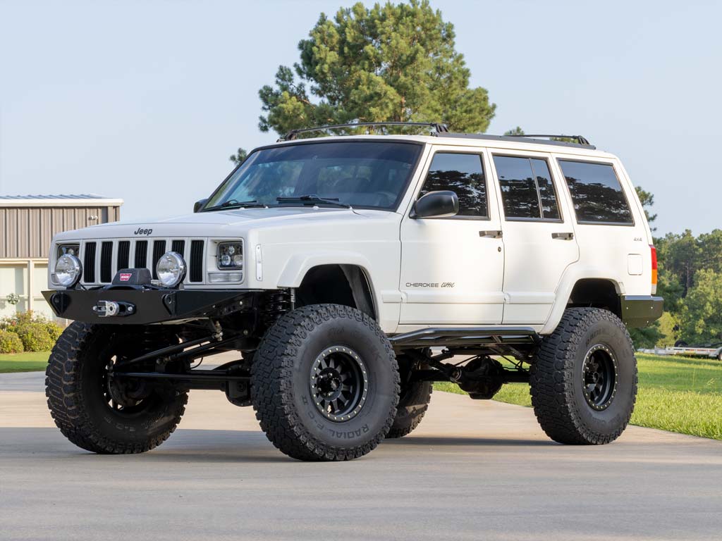 Rusty's Off Road Products Rusty's Rocker Armor with Kicker Tube - 1984-2001 XJ Cherokee
