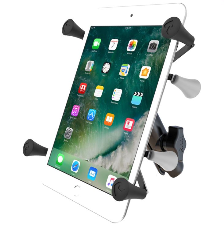 CMM Offroad tablet in RAM mounting cradle — available from Offroad Trading Company