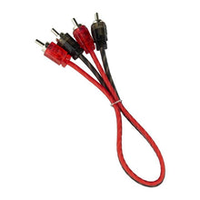Load image into Gallery viewer, RCA Audio Cable Ultra Flex 1 Feet Black/Red DS18