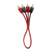 Load image into Gallery viewer, RCA Audio Cable Ultra Flex 1 Feet Black/Red DS18