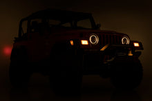 Load image into Gallery viewer, Headlights DRL Halo LED 7 Inch 97-06 Jeep Wrangler TJ 4WD Rough Country