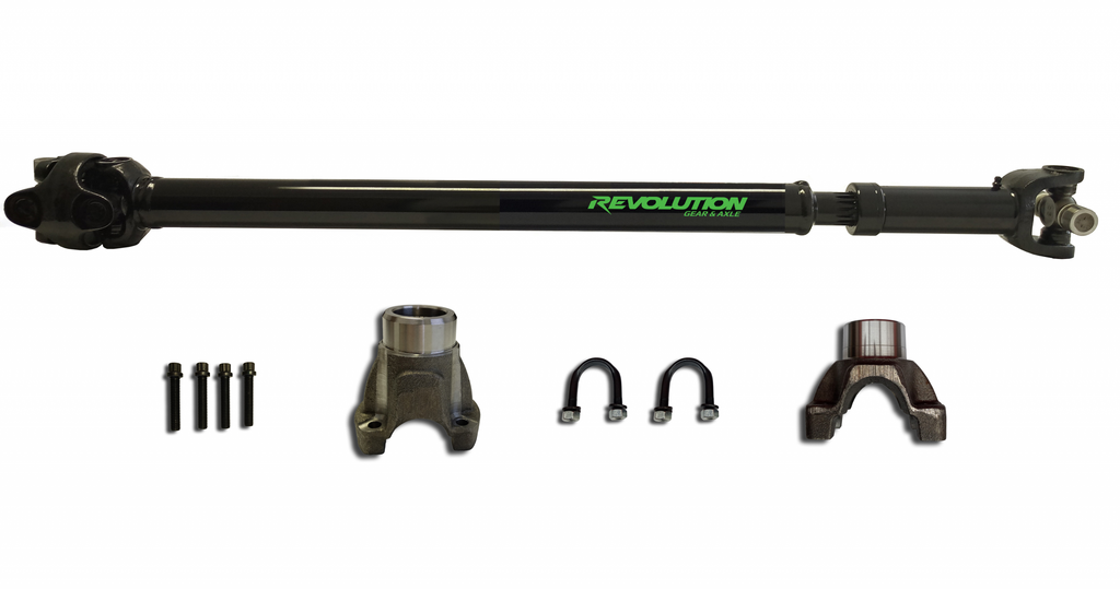 Revolution Gear & Axle Drive Shaft Jeep Wrangler JK Front 1310 CV Driveshaft 2 or 4 Door with Pinion Yoke Revolution Gear - REV-DS-JK-1310F-PY