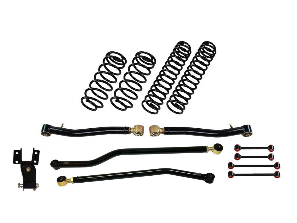 Rusty's Off Road Products Front Lower Control Arms w/ Forged Rubber End - High Clearance (JLJT) - (SKU: RC-CA211HC-JLJT) / No Shocks Supplied / 2018 - 2023 Gasoline Engine Rusty's JL Wrangler 2" Basic Kit