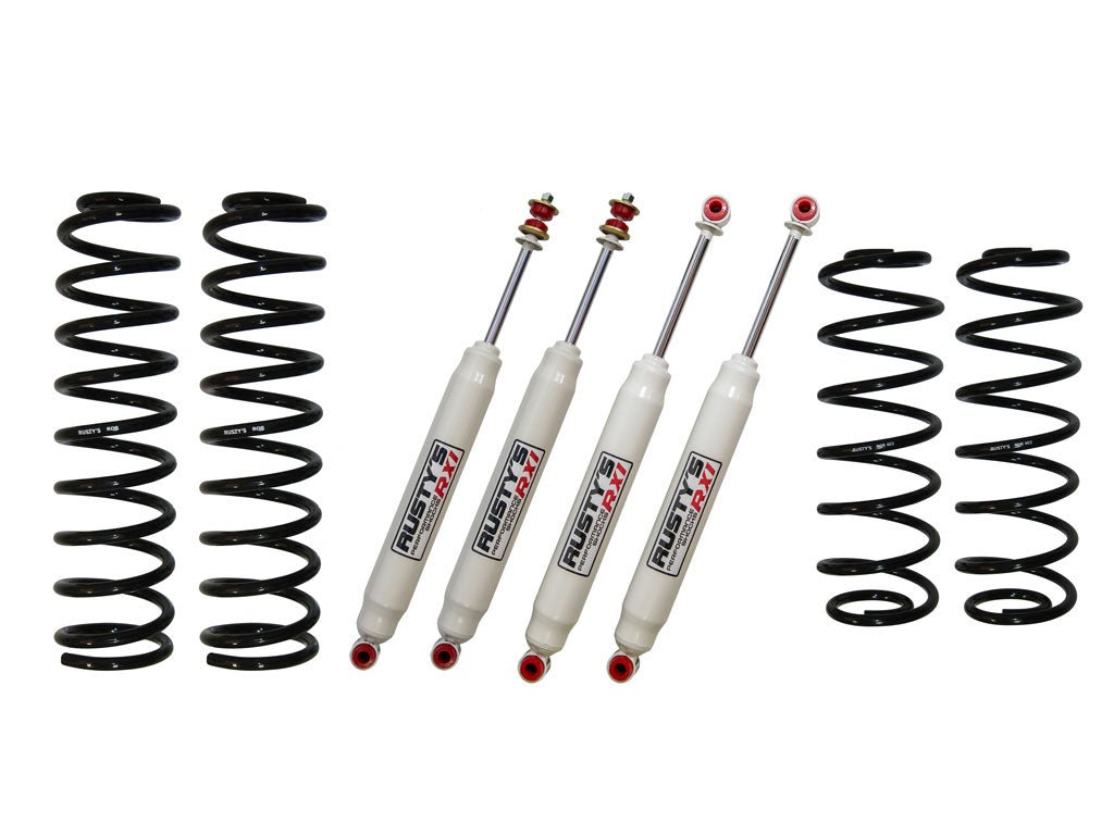 Rusty's Off Road Products RX100 Series (SKU: RX-27 / RX-26) Rusty's TJ/LJ Wrangler 2" Basic Kit