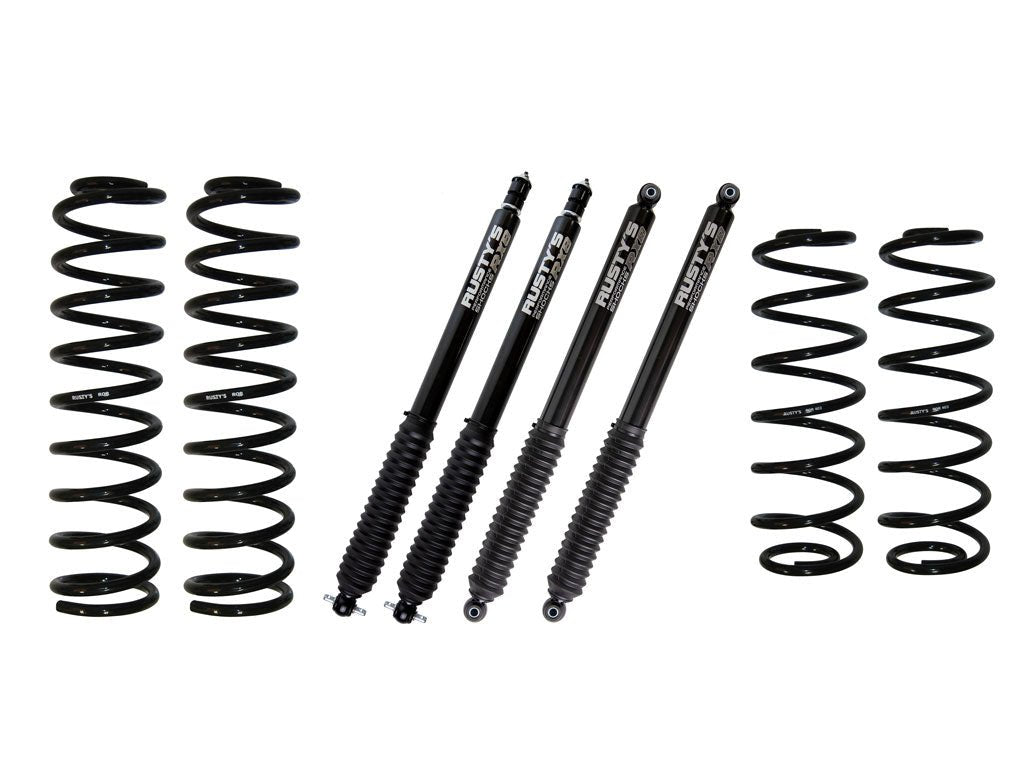 Rusty's Off Road Products RX800 Series (SKU: R-827 / R-864) Rusty's TJ/LJ Wrangler 2" Basic Kit