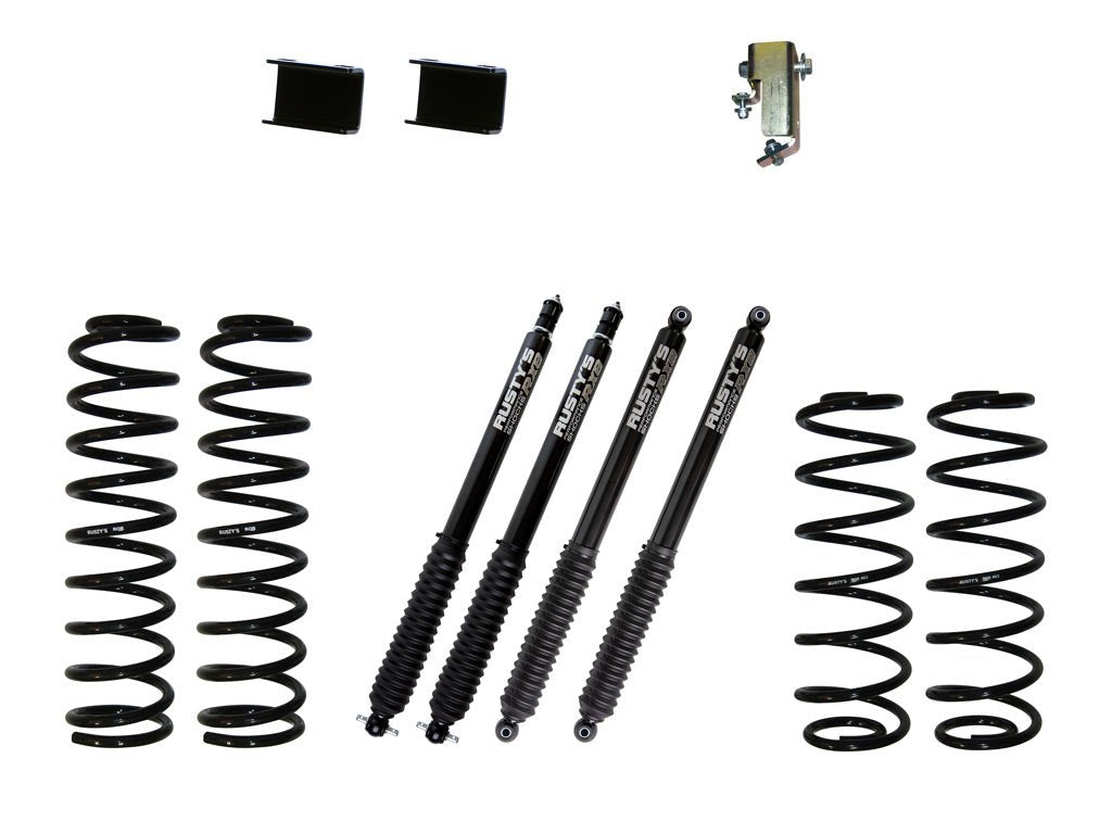 Rusty's Off Road Products RX800 Series (SKU: R-836 / R-813) Rusty's ZJ Grand Cherokee 3.5" Basic Lift Kit