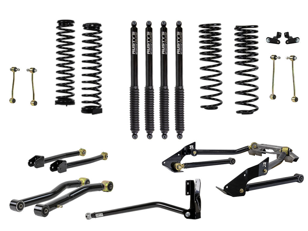Rusty's Off Road Products Rusty's JT Gladiator 4" Advanced Kit with Triangulated Rear 4 Link