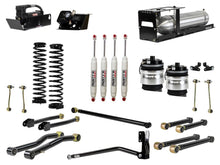 Load image into Gallery viewer, Rusty's Off Road Products Adjustable Control Arms with Forged Rubber Ends - (SKU: RC-CA211HC-JLJT / RC-CA421-JLJT  / RC-CA212-JT  /  RC-CA222-JT) / RX100 Series (SKU: R-118 / R-111) / 2018 - 2023 Gasoline Engine Rusty's JT Gladiator 4" Overland Advanced Kit with Rear Air Bags