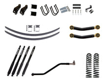 Load image into Gallery viewer, Rusty's Off Road Products RX800 Series (SKU: R-836 / R-813) / Adjustable Control Arms with Forged Rubber Ends (SKU: RC-CA211-UV) / Dana 35 / Dana 44 (SKU: RC-UB-2) Rusty's XJ Cherokee 4.5" Add-A-Leaf Kit