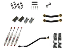 Load image into Gallery viewer, Rusty's Off Road Products RX100 Series (SKU: RX-36 / RX-11) / Adjustable Control Arms with Forged Rubber Ends (SKU: RC-CA211-UV) / Dana 35 / Dana 44 (SKU: RC-UB-2) Rusty's MJ Comanche 4.5" Spring-Over Kit