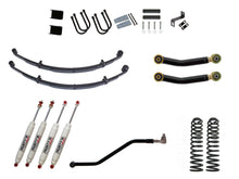 Load image into Gallery viewer, Rusty's Off Road Products RX100 Series (SKU: RX-36 / RX-13) / Adjustable Control Arms with Forged Flex Ends (SKU: RC-CA411-UV) / Dana 35 / Dana 44 (SKU: RC-UB-2) Rusty's XJ Cherokee 4.5" Spring Pack Kit