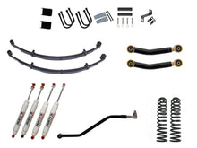 Load image into Gallery viewer, Rusty's Off Road Products RX100 Series (SKU: RX-36 / RX-13) / Adjustable Control Arms with Forged Rubber Ends (SKU: RC-CA211-UV) / Dana 35 / Dana 44 (SKU: RC-UB-2) Rusty's XJ Cherokee 4.5" Spring Pack Kit