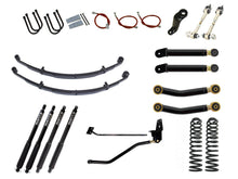 Load image into Gallery viewer, Rusty's Off Road Products RX800 Series (SKU: R-816 / R-811) / Adjustable Control Arms with Forged Rubber Ends (SKU: RC-CA211-UV / RC-CA221-UV) / Dana 35 / Dana 44 (SKU: RC-UB-2) Rusty's XJ Cherokee 6.5" Spring Pack Kit