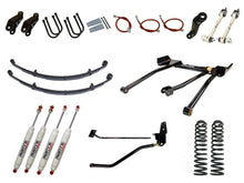 Load image into Gallery viewer, Rusty's Off Road Products RX100 Series (SKU: RX-16 / RX-11) / 3 Link (SKU: RK-LT13-XJ-STD) / Dana 35 / Dana 44 (SKU: RC-UB-2) Rusty's XJ Cherokee 6.5" Long Travel Kit with 4.5" Rear Leaf Springs and 1.5" Extended Shackles