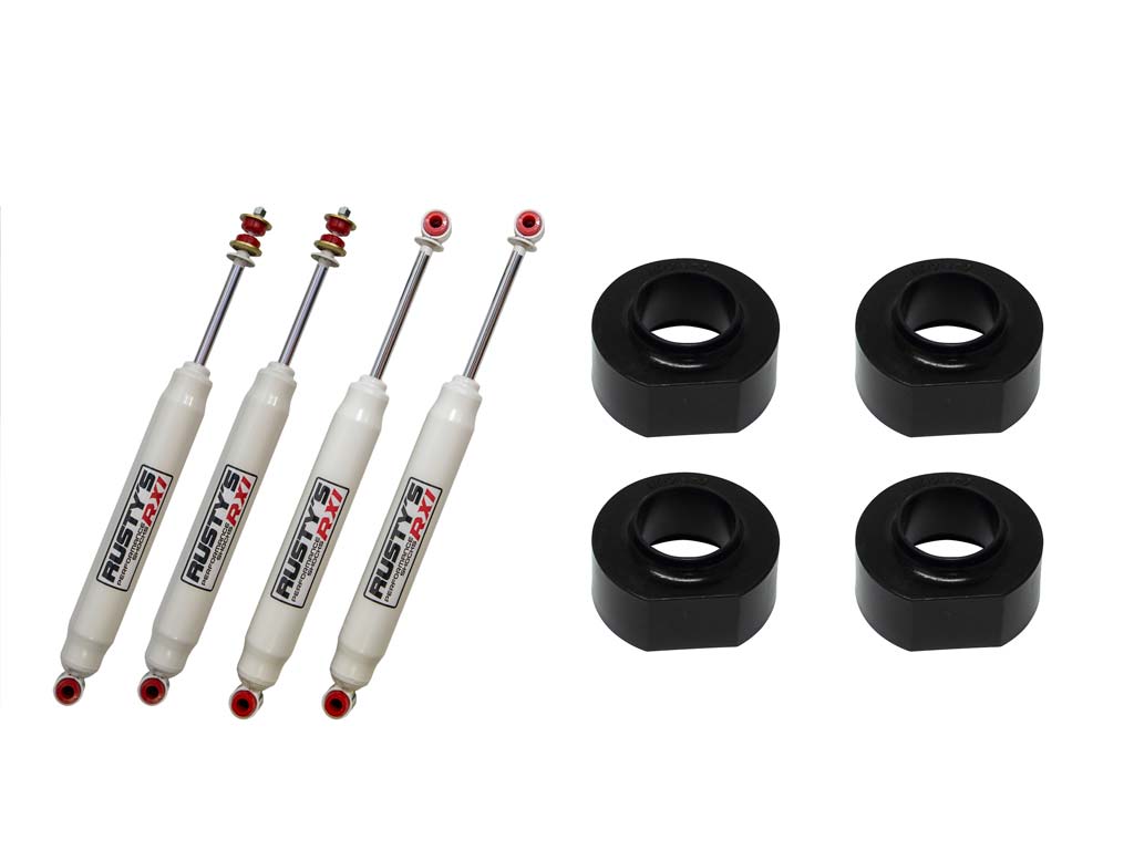Rusty's Off Road Products RX100 Series (SKU: RX-27 / RX-26) Rusty's ZJ Grand Cherokee 2" Budget Kit
