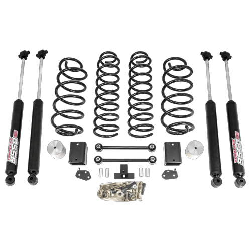 RL 2.5''C-SPRNG KIT BLCK W/TERAFLEX SHKS