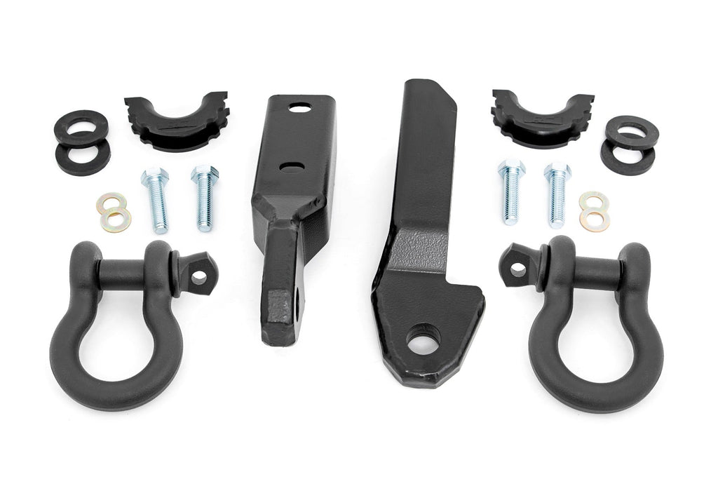Rough Country Tow Hook GM Tow Hook to Shackle Conversion Kit w/ D-Ring and Rubber Isolators (88-98 C1500/K1500) Rough Country - RS164