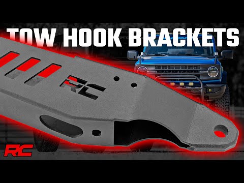 Tow Hook Brackets 21-Up Ford Bronco 4WD Rough Country